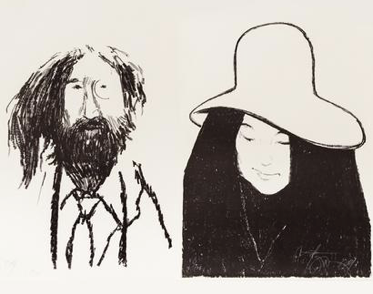 Harold Town, John Lennon; Yoko Ono, 1969